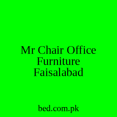 Mr Chair Office Furniture Faisalabad