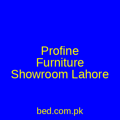 Profine Furniture Showroom Lahore